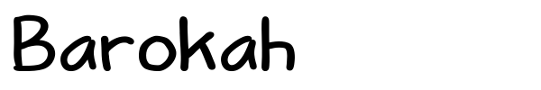 Barokah font preview